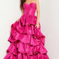 Jovani 36619 Strapless Ruffle Skirt Strapless Dress - Special Occasion