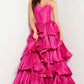 Jovani 36619 Strapless Ruffle Skirt Strapless Dress - Special Occasion