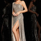 Jovani 36804 Sequin One Shoulder Leg Slit Dress - Special Occasion/Curves