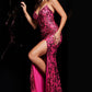 Jovani 37271 Beaded Fitted Sequins Dress - Special Occasions