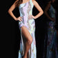 Jovani 37359 Embellished One Shoulder Leg Slit Dress - Special Occasion/Curves