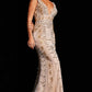 Jovani 37577 Embellished V-Neckline Sequin Dress - Special Occasion/Curves