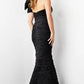 Jovani 38240 One Shoulder Fitted Mermaid Dress - Special Occasion/Curves