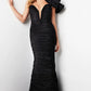 Jovani 38240 One Shoulder Fitted Mermaid Dress - Special Occasion/Curves
