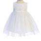 Baby Girl Lace & Mesh Pearl Trim Party Dress - AS456B-B Kids Dream