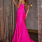 Jovani 43419 Strapless Sweetheart Neckline Leg Slit Gown - Special Occasion/Curves