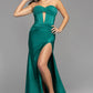 Jovani 43419 Strapless Sweetheart Neckline Leg Slit Gown - Special Occasion/Curves