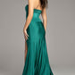 Jovani 43419 Strapless Sweetheart Neckline Leg Slit Gown - Special Occasion/Curves