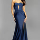 Jovani 43419 Strapless Sweetheart Neckline Leg Slit Gown - Special Occasion/Curves