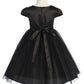 Capped Sleeve Satin & Tulle Plus Size Girl Party Dress by AS452-A Kids Dream - Girl Formal Dresses