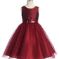 AS498 Kids Dream - Matching Sequins V Back & Bow Girls Dress