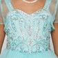 Beading Rhinestones Tulle  Girl Mini Quince by Cinderella Couture USA AS5038