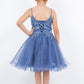 Embroidery Sparkly Tulle A-Line Girl Party Dress by Cinderella Couture USA AS5112