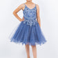 Embroidery Sparkly Tulle A-Line Girl Party Dress by Cinderella Couture USA AS5112