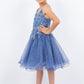 Embroidery Sparkly Tulle A-Line Girl Party Dress by Cinderella Couture USA AS5112