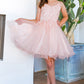Embroidery Sparkly Tulle A-Line Girl Party Dress by Cinderella Couture USA AS5112