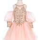 Lace Glitter Puff Sleeve Girl Party Dress by Cinderella Couture USA AS5113