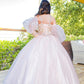 Cinderella Couture USA AS5114 Puff Sleeves Mini Quince