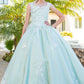 Cinderella Couture USA AS5116 3D Flower Puff Print Mini Quince