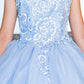 Cinderella Couture USA AS5116 3D Flower Puff Print Mini Quince