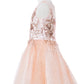 Satin Glittered Tulle Girl Party Dress by Cinderella Couture USA AS5121