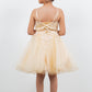 Embroidered Spaghetti Tulle Girl Party Dress by Cinderella Couture USA AS5125