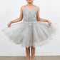 Embroidered Spaghetti Tulle Girl Party Dress by Cinderella Couture USA AS5125