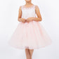 Illusion Top with Beads Flower Girl Dress by Cinderella Couture USA AS5131