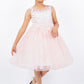 Illusion Top with Beads Flower Girl Dress by Cinderella Couture USA AS5131