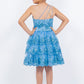 Glitter Flower One Shoulder Girl Party Dress by Cinderella Couture USA AS5132