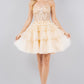 Sweetheart Neckline Tulle Short Party Dress by Cinderella Couture USA AS5133J