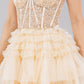 Sweetheart Neckline Tulle Short Party Dress by Cinderella Couture USA AS5133J