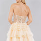 Sweetheart Neckline Tulle Short Party Dress by Cinderella Couture USA AS5133J