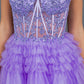 Sweetheart Neckline Tulle Short Party Dress by Cinderella Couture USA AS5133J