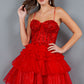 Sweetheart Neckline Tulle Short Party Dress by Cinderella Couture USA AS5133J