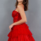 Sweetheart Neckline Tulle Short Party Dress by Cinderella Couture USA AS5133J