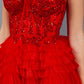 Sweetheart Neckline Tulle Short Party Dress by Cinderella Couture USA AS5133J