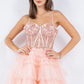 Sweetheart Neckline Tulle Short Party Dress by Cinderella Couture USA AS5133J