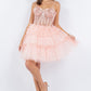 Sweetheart Neckline Tulle Short Party Dress by Cinderella Couture USA AS5133J