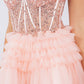 Sweetheart Neckline Tulle Short Party Dress by Cinderella Couture USA AS5133J