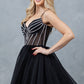 Stoned Strap Short Party Dress by Cinderella Couture USA AS5138J