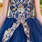 Cinderella Couture USA AS5163 Satin Glittered Tulle Mini Quince Gown