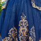 Cinderella Couture USA AS5163 Satin Glittered Tulle Mini Quince Gown