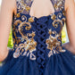 Cinderella Couture USA AS5163 Satin Glittered Tulle Mini Quince Gown