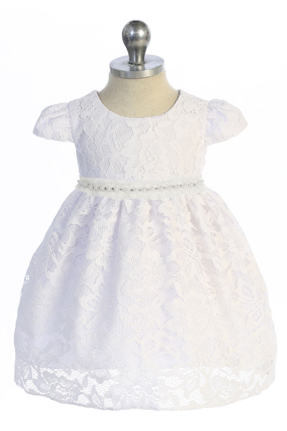 Baby Girl Lace V Back Bow Flower Dress - AS532-B Kids Dream