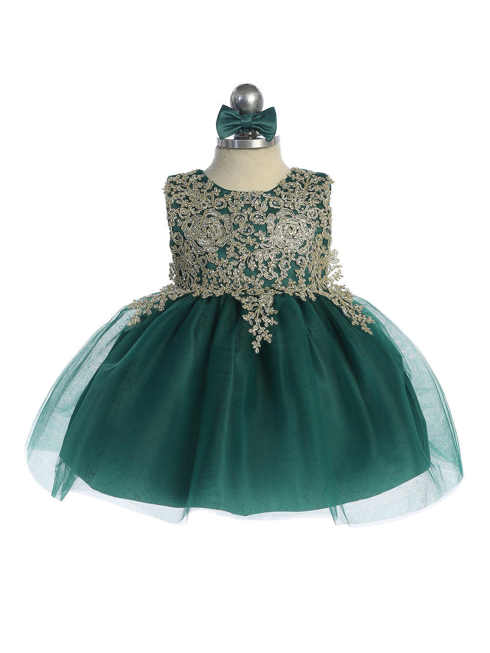 Baby Girl Lace Applique Bodice Pageant Dress by TIPTOP KIDS
