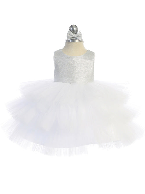 Baby Girl Layered Tulle Glitter Bodice Dress by TIPTOP KIDS - AS5790S   Ariststyles
