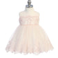 Baby Girl Illusion Neckline Bodice Dress by TIPTOP KIDS - AS5801S