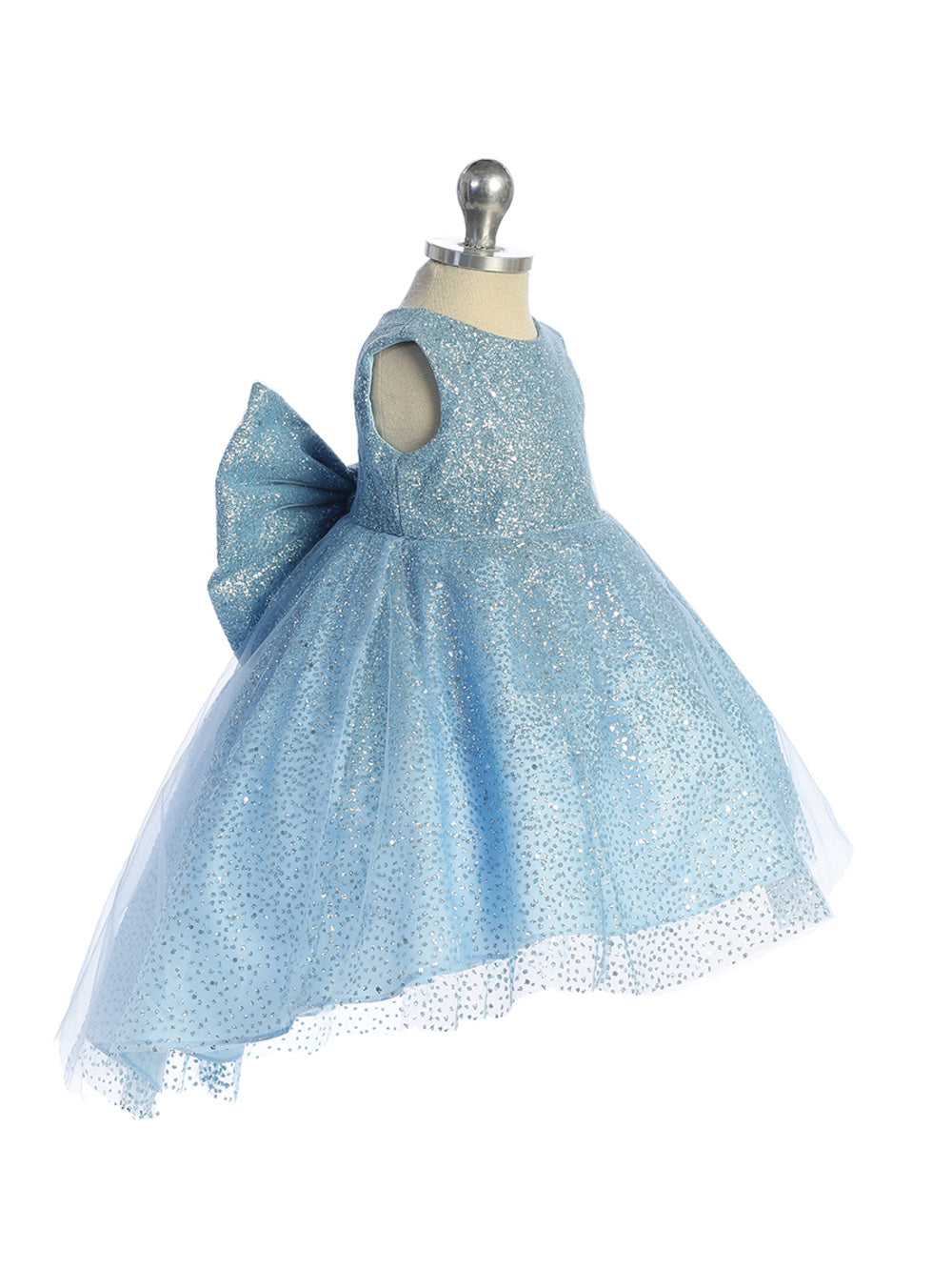 Baby Dress Glitter Tail and Large Bow by TIPTOP KIDS - AS5804S