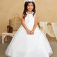 Girl Dress with Lovely Satin Bodice and Tulle Skirt Dress by TIPTOP KIDS - AS5836